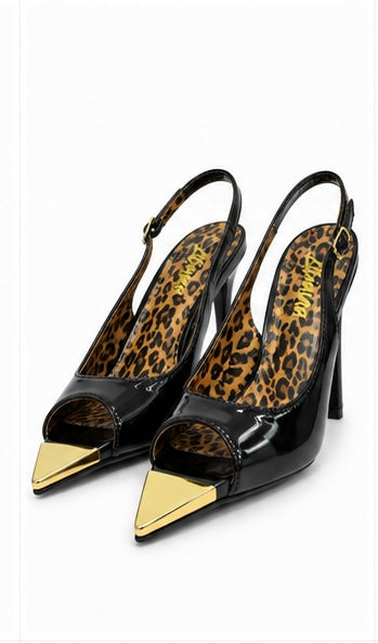 Slingback Punta Metálica