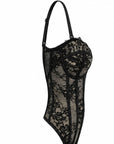 Corset Encaje — Negro