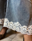 SET DE ENCAJE Y DENIM