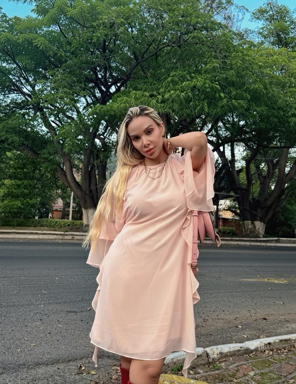 BLUSÓN VESTIDO ROSÉ