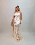 VESTIDO MAXI SATIN & LACE