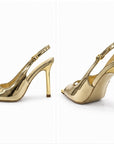 Slingback Punta Metálica