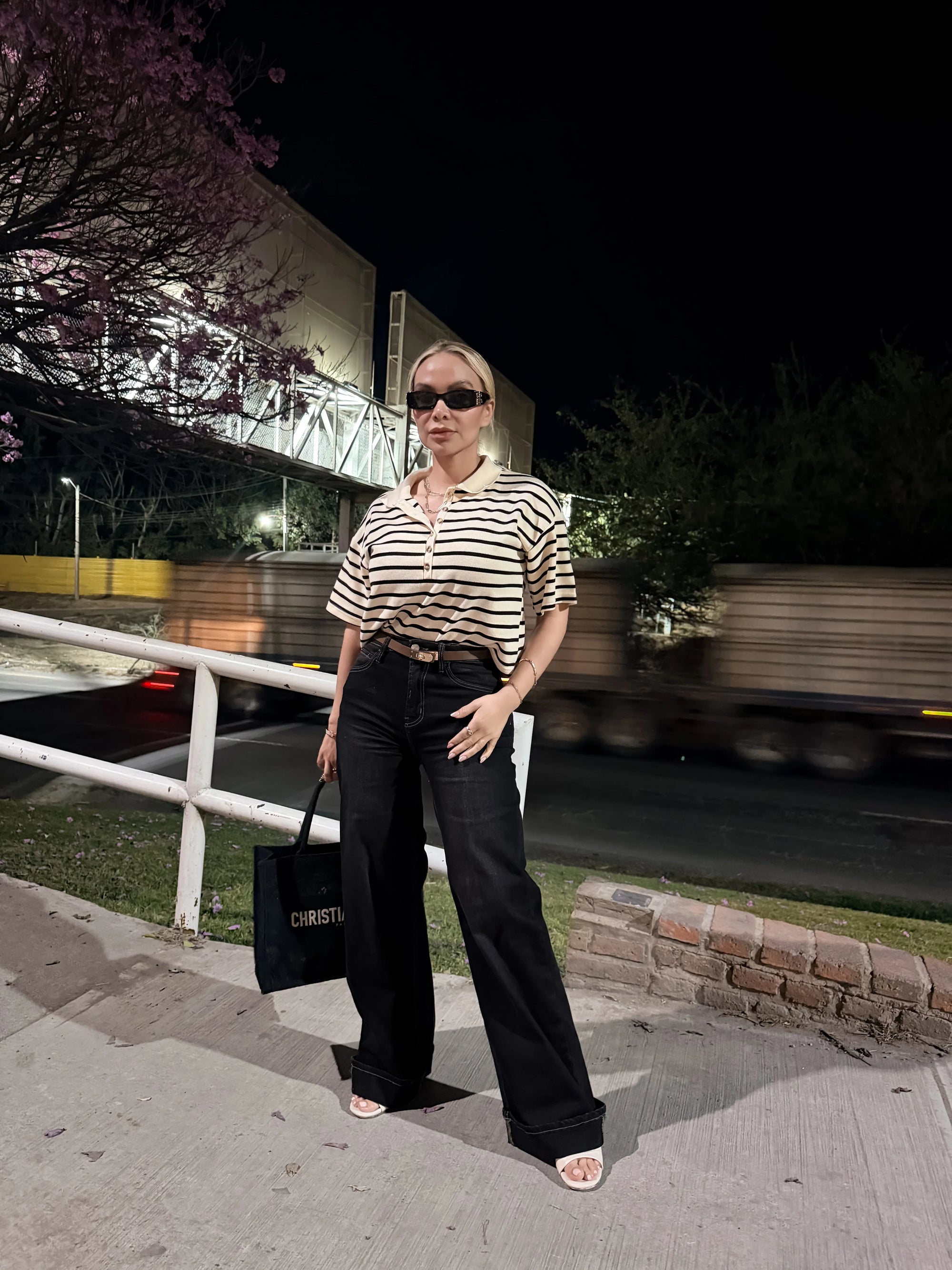 BLUSA TEJIDA DE RAYAS