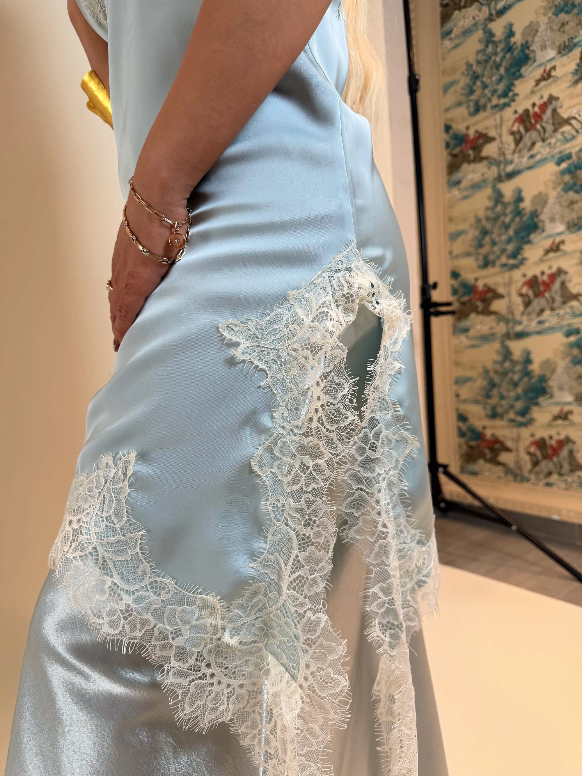 VESTIDO LENCERO AQUA