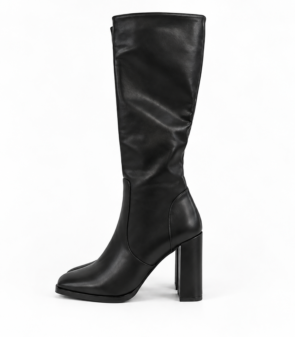 Botas altas negras de tacón