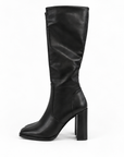 Botas altas negras de tacón