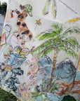 VESTIDO MAXI ESTAMPADO ILUSTRADO