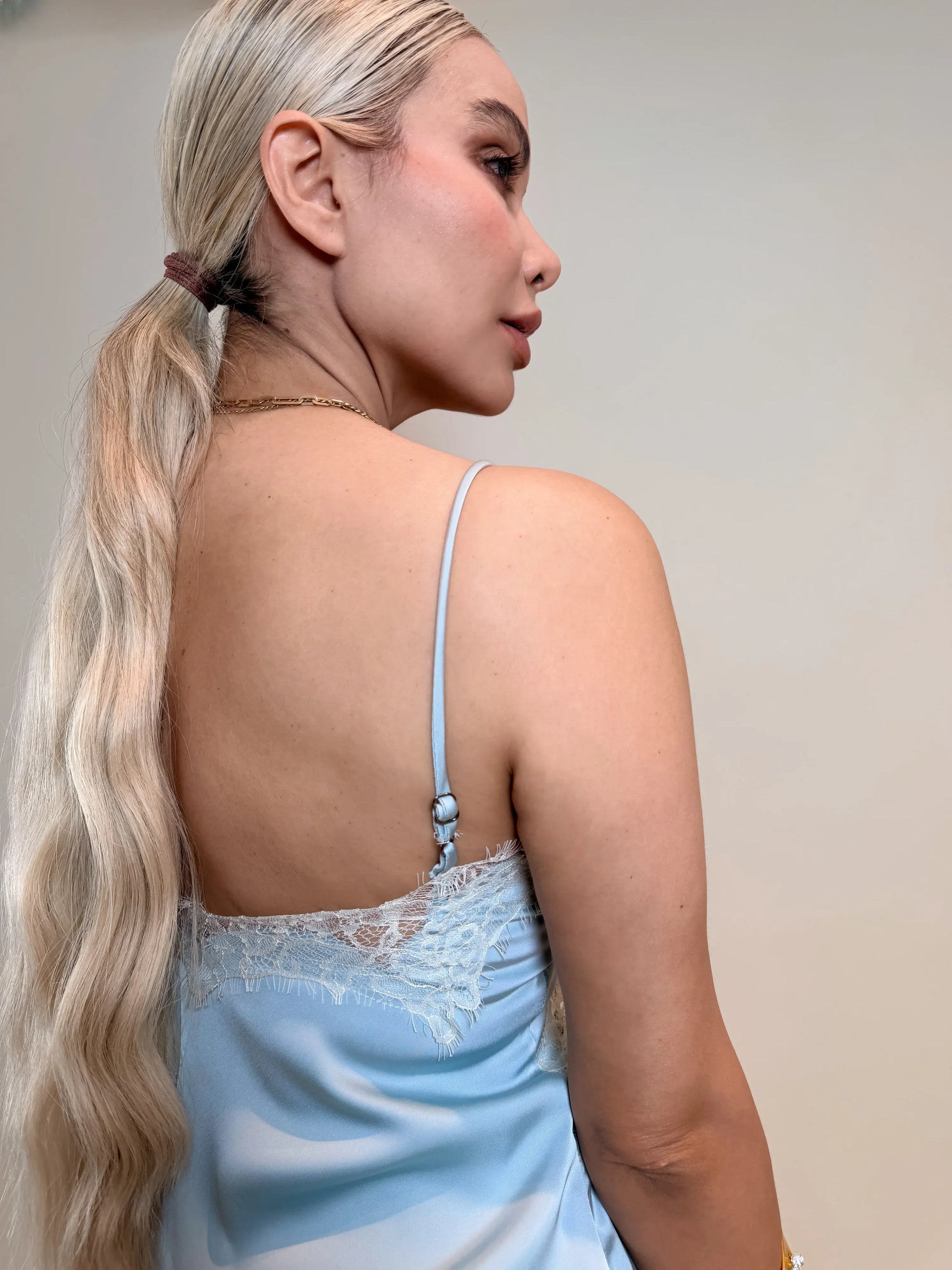 VESTIDO LENCERO AQUA