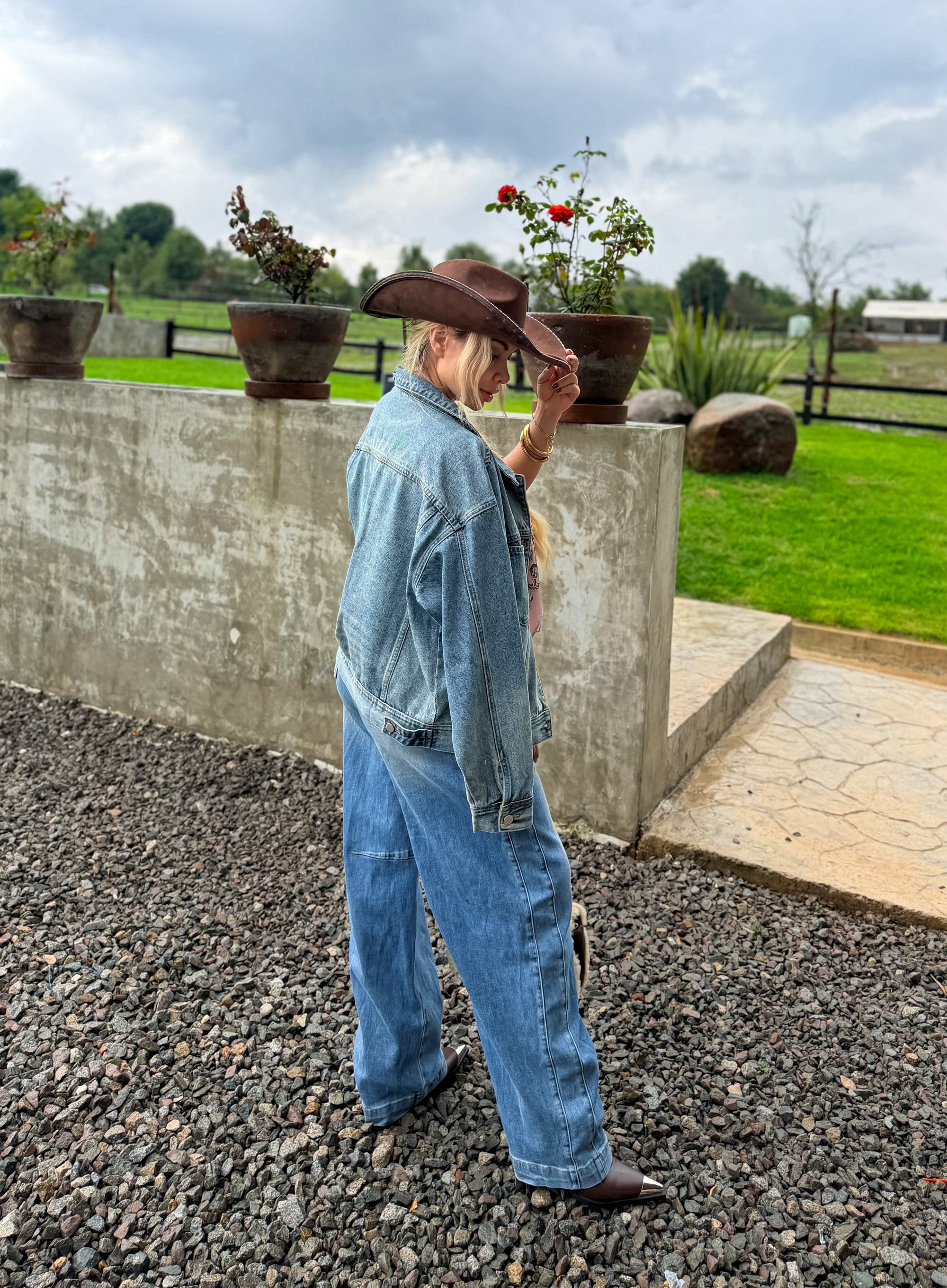 CHAQUETA DENIM OVERSIZE