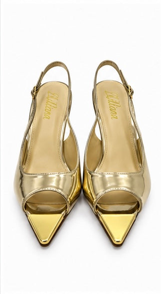 Slingback Punta Metálica