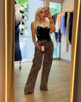 PANTALON DENIM ANIMAL PRINT STRECHT