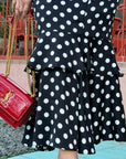 FALDA POLKA DOTS CON OLANES