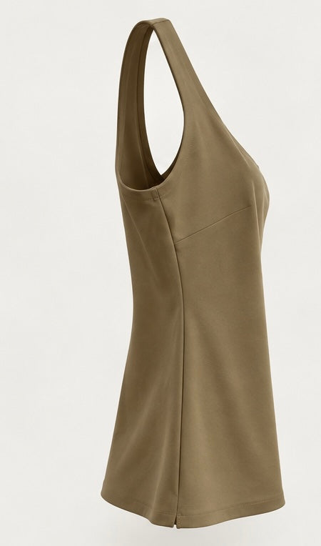 Blusa Scoop — Camel