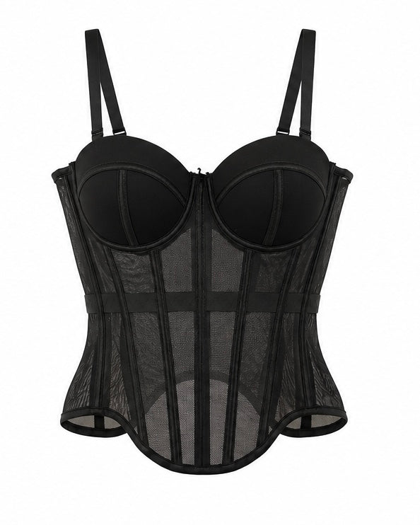 Corset Bustier — Negro
