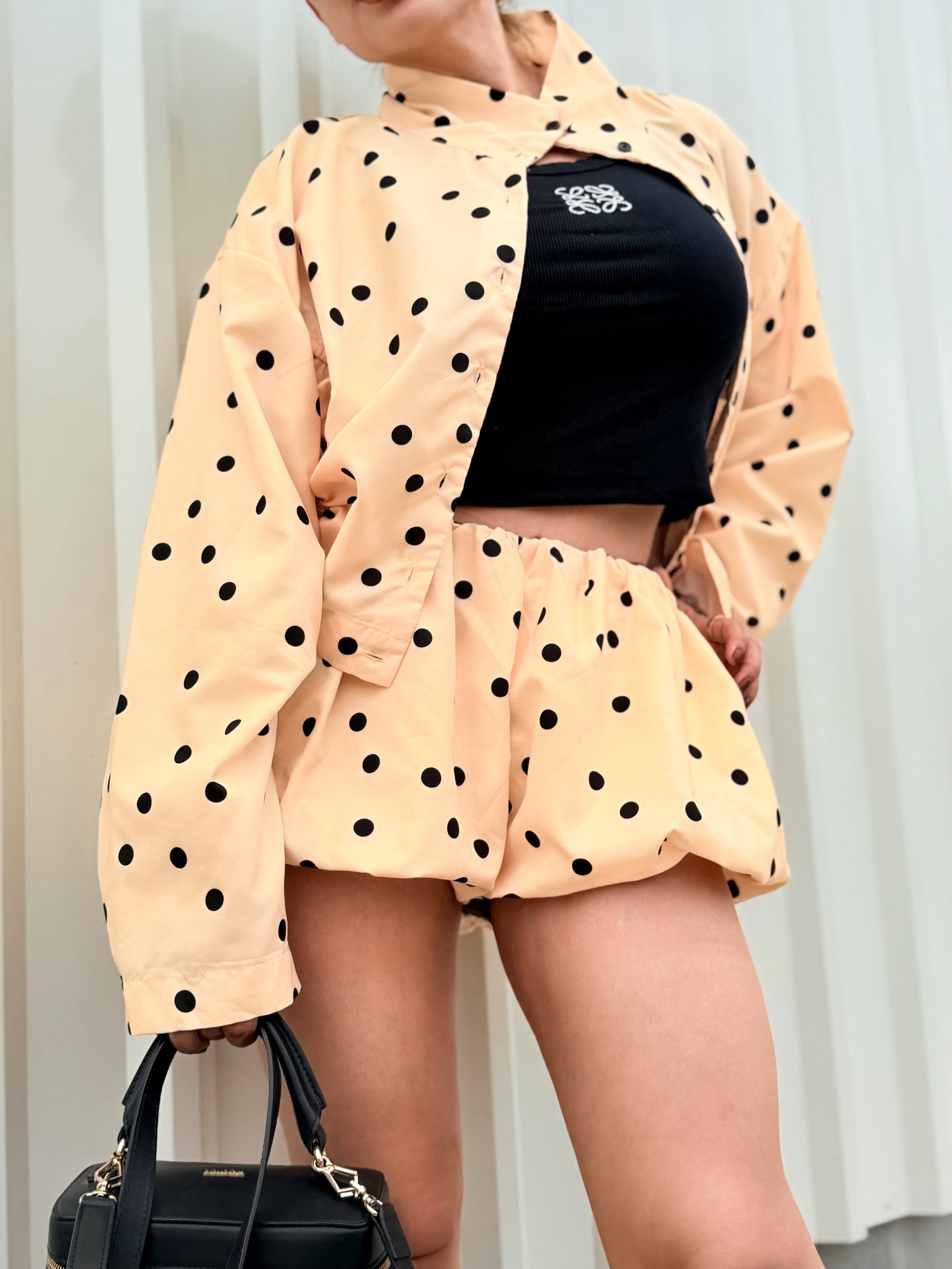 SET POLKA NOIR