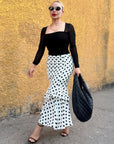 FALDA POLKA DOTS WHITE