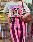 TSHIRT DOG PINK