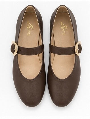 Flats Mary Jane — Chocolate