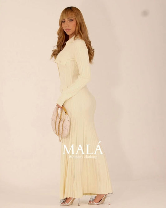 VESTIDO ACANALADO