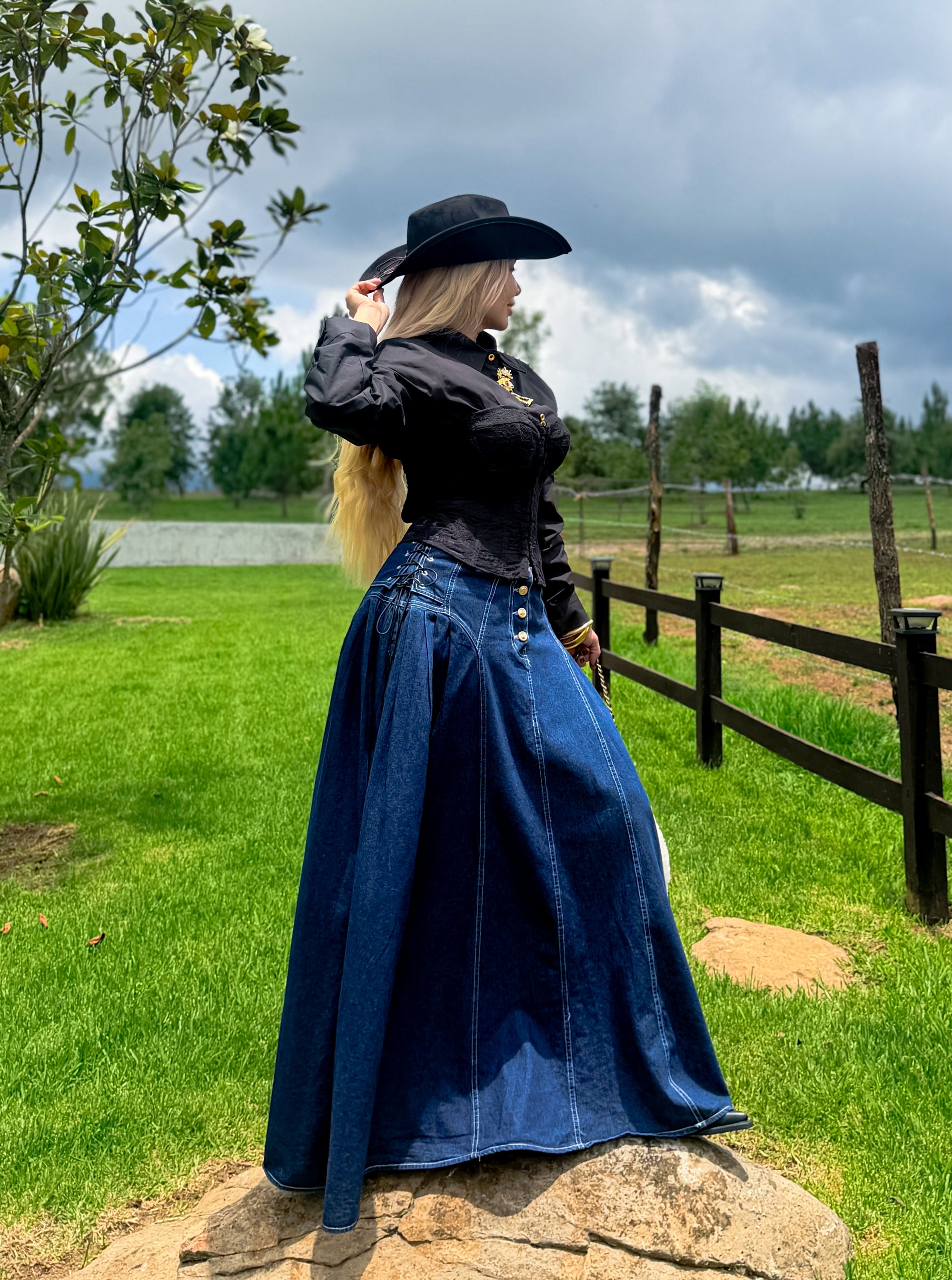 FALDA DENIM OLIVIA