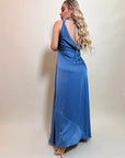VESTIDO SATÉN BLUE