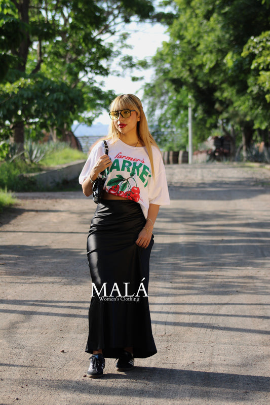 FALDA SATÍN