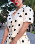 SET POLKA DOTS CON OLANES