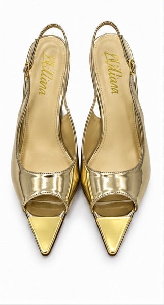 Slingback Punta Metálica