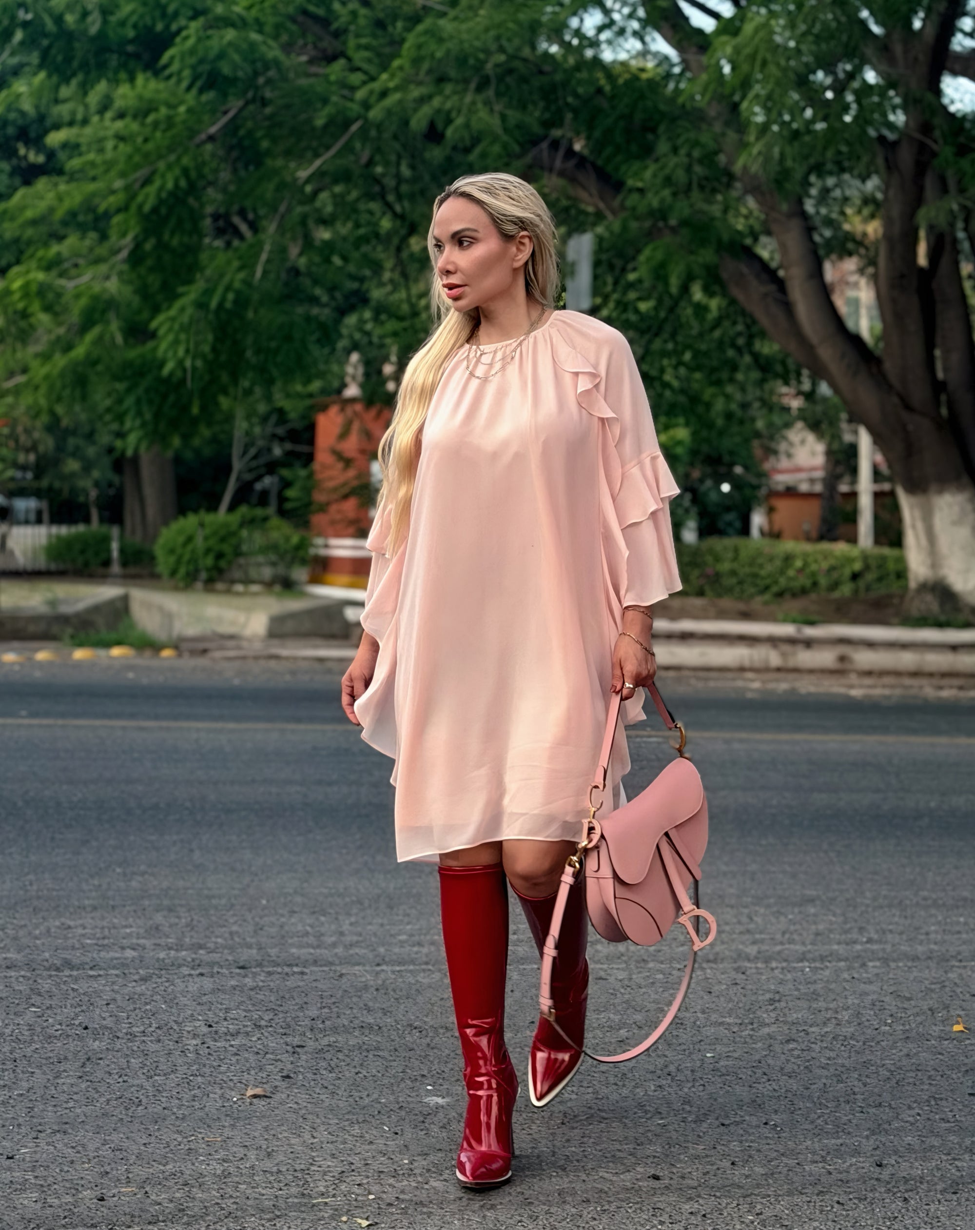 BLUSÓN VESTIDO ROSÉ
