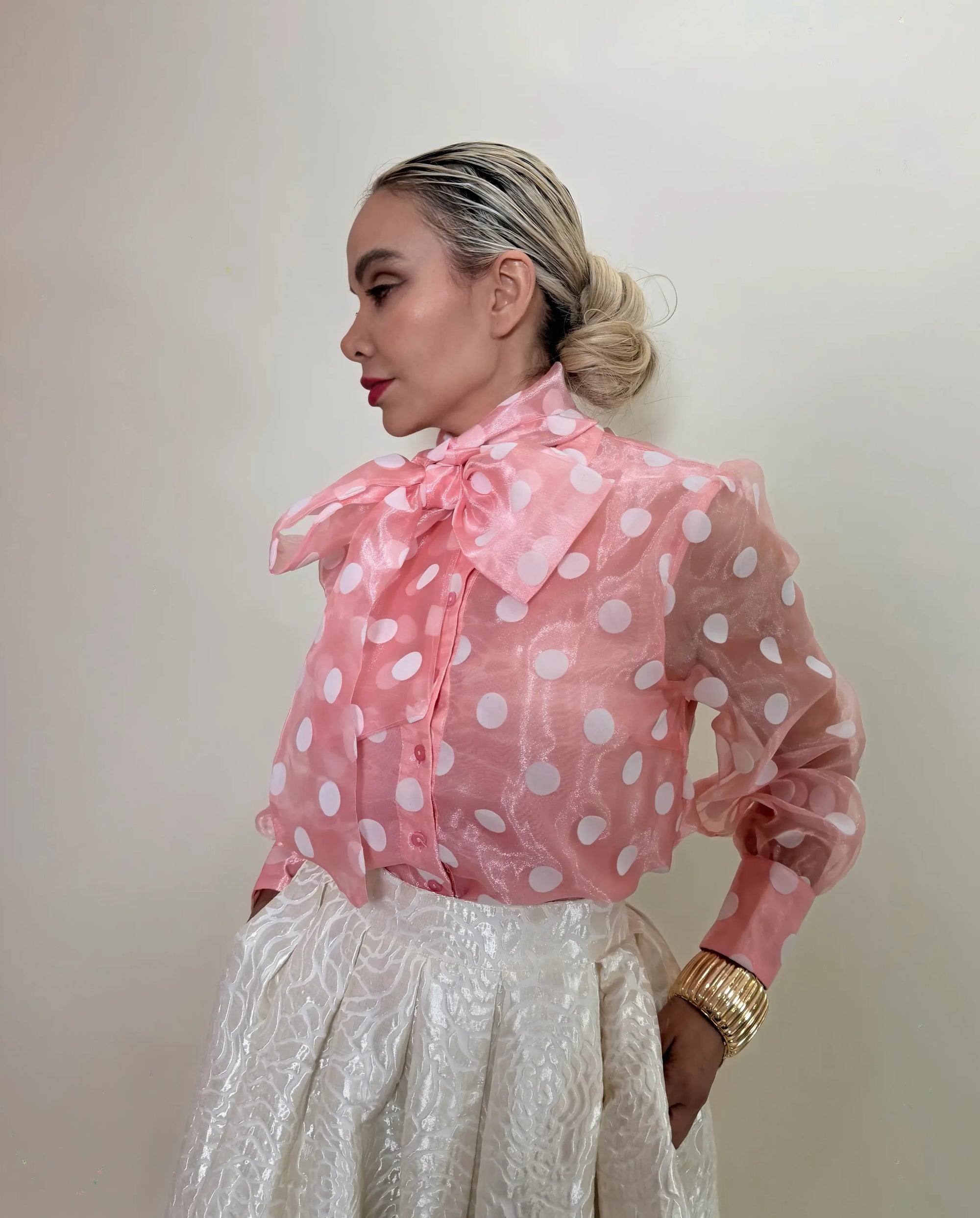 BLUSA DE LUNARES