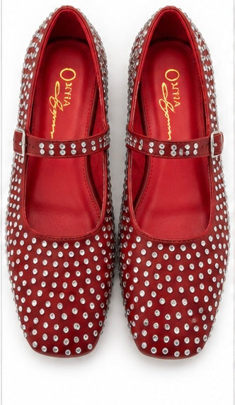 Flats Mary Jane — Rojo
