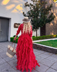 VESTIDO RED POLKA