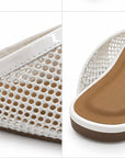 Mules de malla — Blanco