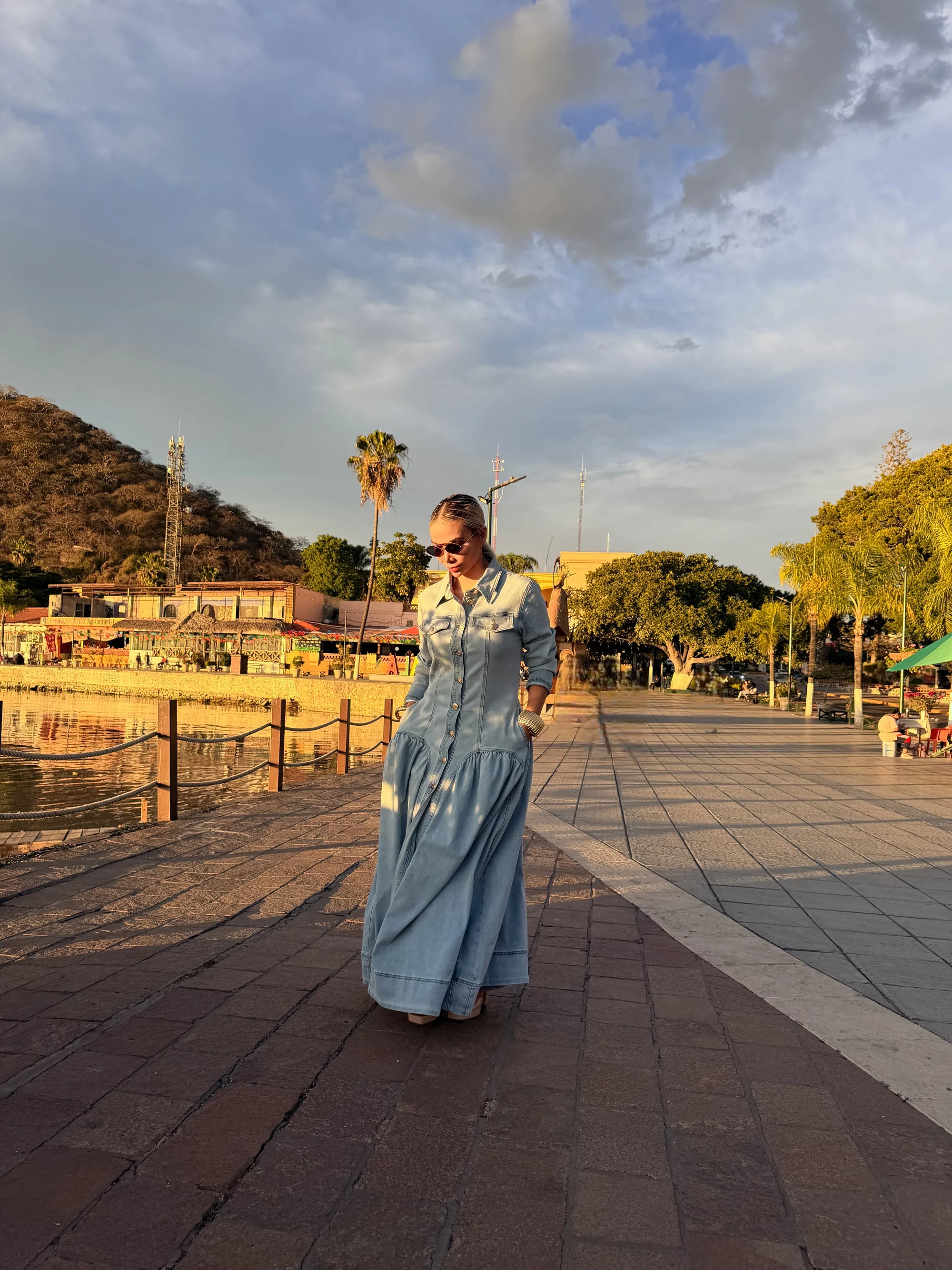 VESTIDO DENIM MAXI